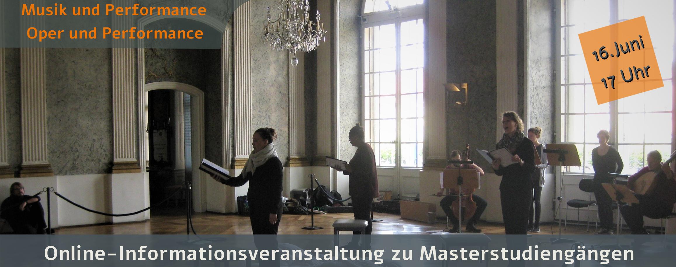 Banner: Infosession Masterstudiengänge am 16. Juni um 17 Uhr online