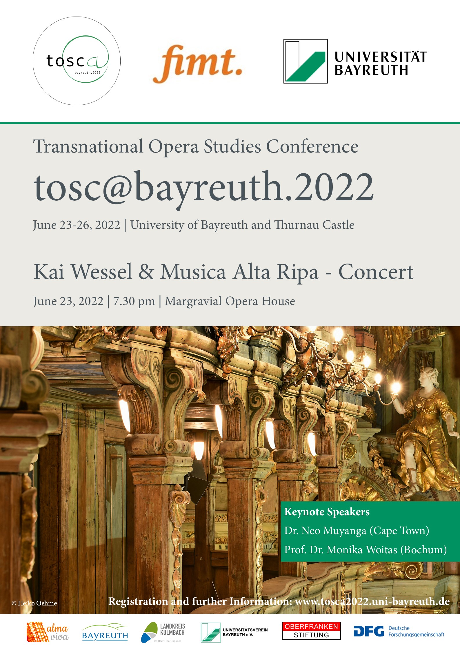 Plakat Konfernz tosc Transnational Opera Studies Conference 23-26 Juni 2022 in Bayreuth